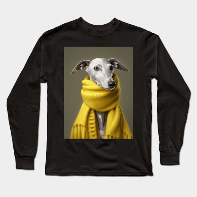 Dog Portrait Long Sleeve T-Shirt by AviToys